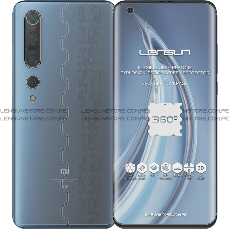 Lensun 360 Auto-regenerable Nano Protector Para Pantalla Completa Para Xiaomi Mi 10 PRO