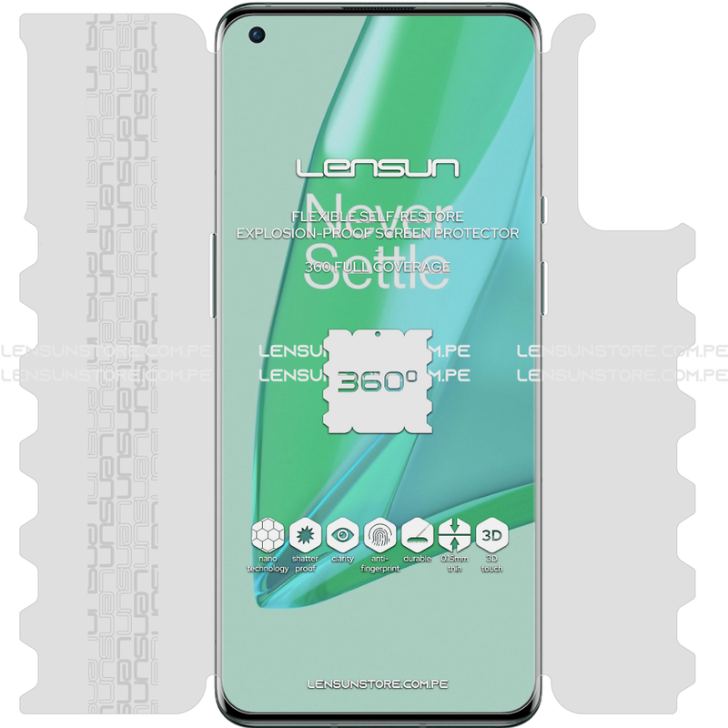 Lensun 360 Auto-regenerable Nano Protector Para Pantalla Completa Para Oneplus 9 Pro