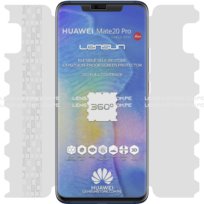 Lensun 360 Auto-regenerable Nano Protector Para Pantalla Completa Para Mate 20 Pro