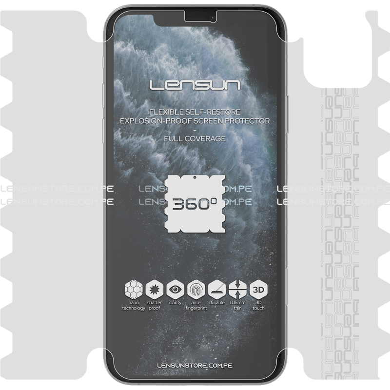 Lensun 360 Selfrestore Protector Para Pantalla Completa iPhone 11 Pro Max