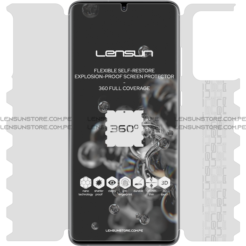 Lensun 360 Selfrestore Shield Protector Para Pantalla Completa Samsung Galaxy S20 Ultra