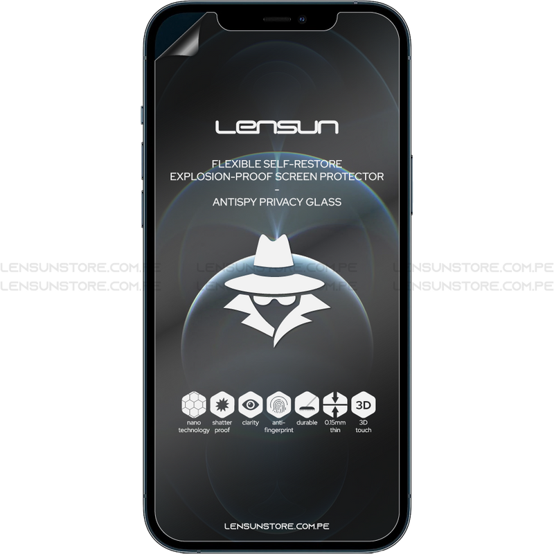 Lensun Protector de Pantalla Matte Anti Spy Shield IPhone 12 Pro Max