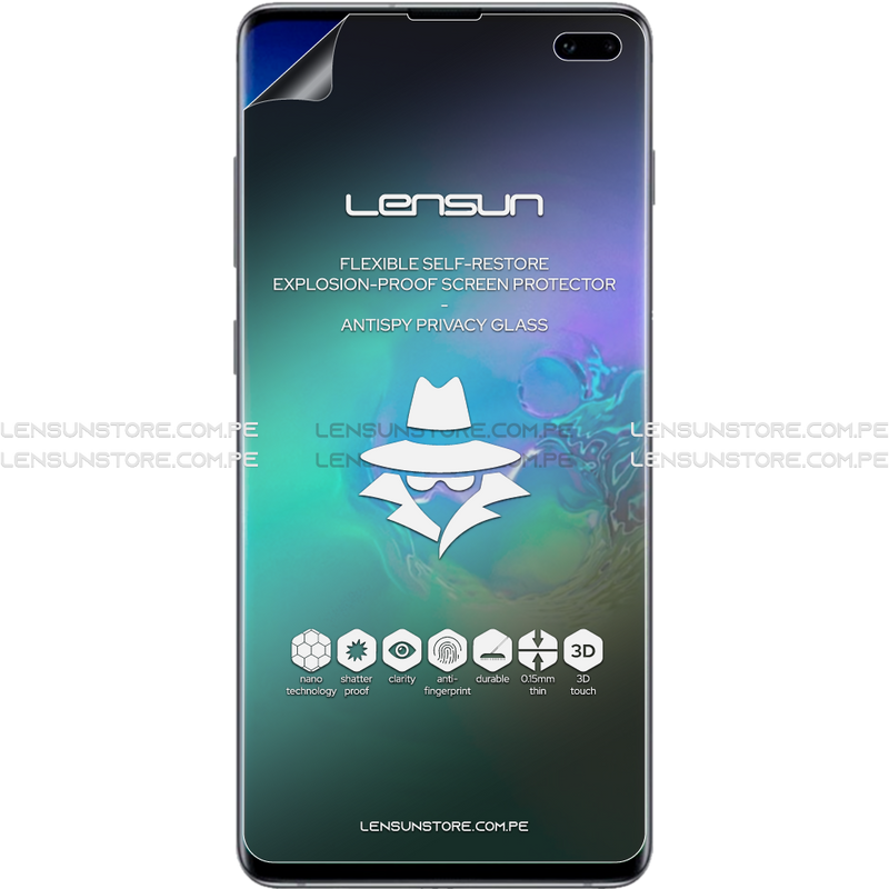 Lensun Protector de Pantalla Matte Anti Spy Shield Samsung Galaxy S10 Plus