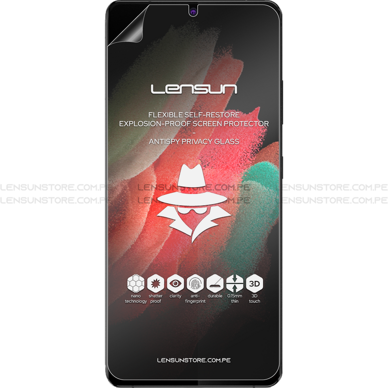 Lensun Protector de Pantalla Matte Anti Spy Shield Samsung Galaxy S21 Ultra