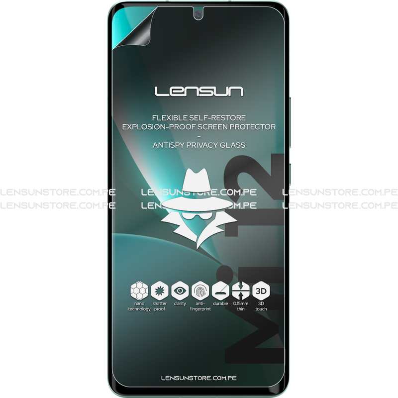 Lensun Protector de Pantalla Matte Anti Spy Shield Xiaomi Mi 12