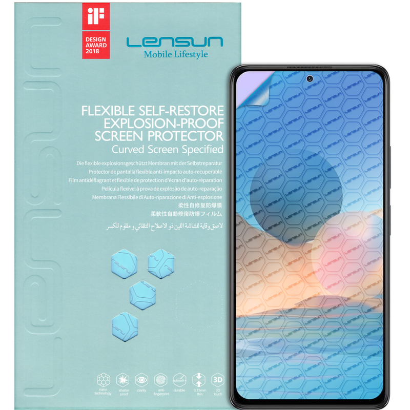 Lensun Original Nano Protector de Pantalla Anti Shock Redmi Note 10T