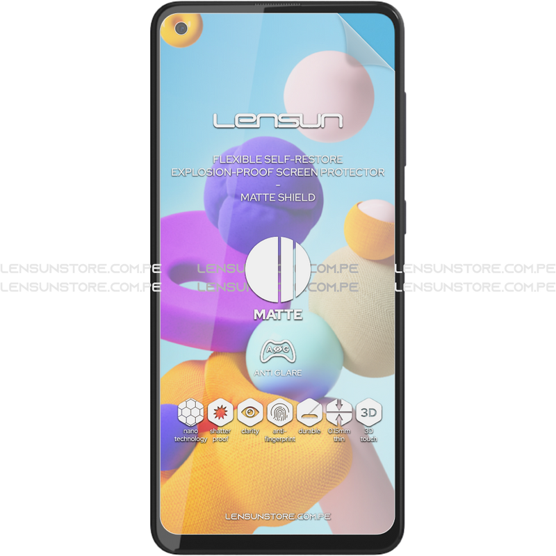 Lensun Protector de Pantalla Matte Shield Samsung Galaxy A21S