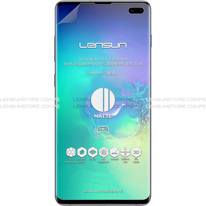 Lensun Protector de Pantalla Matte Shield Samsung Galaxy S10 Plus