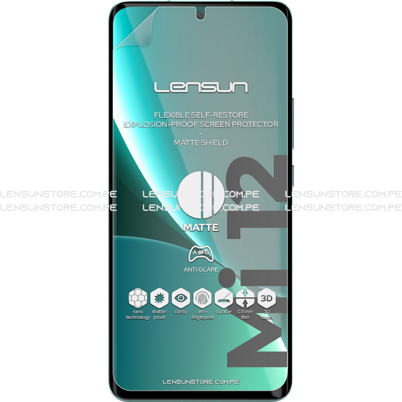 Lensun Protector de Pantalla Matte Shield Xiaomi Mi 12